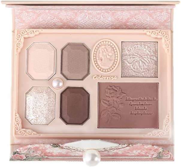 COLORROSE Color Rose Queen's Cameo Mini Multi Palette (02 Maria) 6 Colors 11g Eye Shadow Cheek Highlight