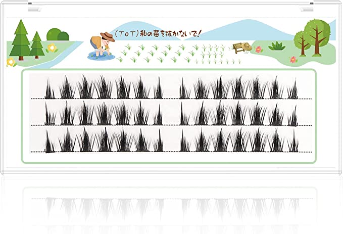SAMMIWAY Partial False Eyelashes Natural Popular DIY False Eyelashes Easy 6-12mm Lower False Eyelashes 5 Types Eyelash Set Achieve the Most Natural Thick Eye Makeup (Green B)