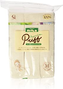 コットンラボ オーガニックコットンパフ Mサイズ 200枚