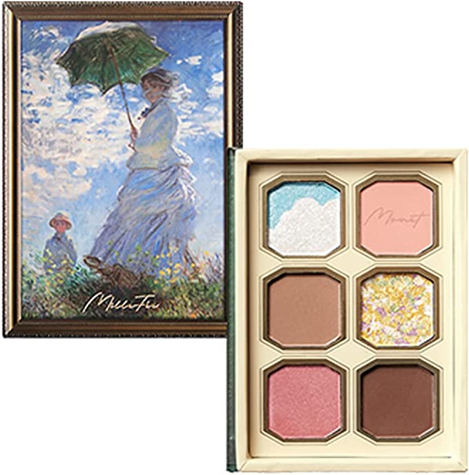 MilleFee Painting Eyeshadow Palette (04 Parasol Woman) 6 Colors Eye Makeup Palette Cosmetics