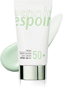 espoir Water Splash Sun Cream Fresh 60ml WATER SPLASH SUN CREAM FRESH Makeup Base Korean Cosmetics Espoa Official Face UV Cut