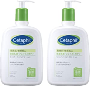 세타필 ® 모이스처라이징 로션 591mL 2개 세트 (보습 유액) 페이스 바디 스킨케어 바디 로션 건조 피부 민감한 피부