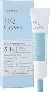 KAYUTE HQ Crysta Pure Hydroquinone Cream 5.1% Retinol Cica Ceramide Fullerene Moisturizing No Additives Made in Japan 20g