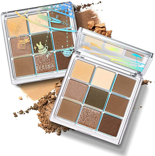 ZEESEA Quartz Eyeshadow Palette 9 Colors Eyeshadow (J17 Autumn Tea Party)